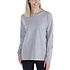 Workwear Sleeve Logo Heather Grey Long Sleeve Shirt Dames Workwear Sleeve Logo Heather Grey Long Sleeve Shirt Dames