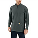 Carhartt Heavyweight Long-Sleeve 1/2 Zip Elm Heather Thermoshirt Heren Carhartt Heavyweight Long-Sleeve 1/2 Zip Elm Heather Thermoshirt Heren