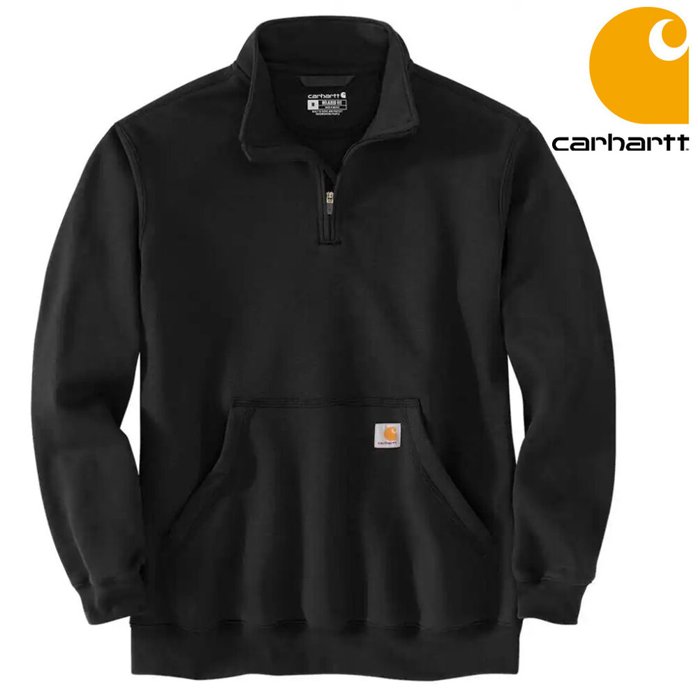 Carhartt Quarter-Zip Zwart Sweatshirt Heren Carhartt Quarter-Zip Zwart Sweatshirt Heren