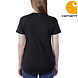 Carhartt Force Midweight Short-Sleeve Zwart Pocket T-Shirt Dames Carhartt Force Midweight Short-Sleeve Zwart Pocket T-Shirt Dames