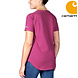 Carhartt Force Midweight Short-Sleeve Magenta Agate Pocket T-Shirt Dames Carhartt Force Midweight Short-Sleeve Magenta Agate Pocket T-Shirt Dames