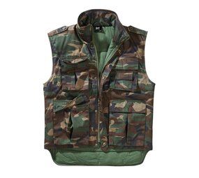 Brandit Ranger Vest Woodland Bodywarmer Heren Brandit Ranger Vest Woodland Bodywarmer Heren
