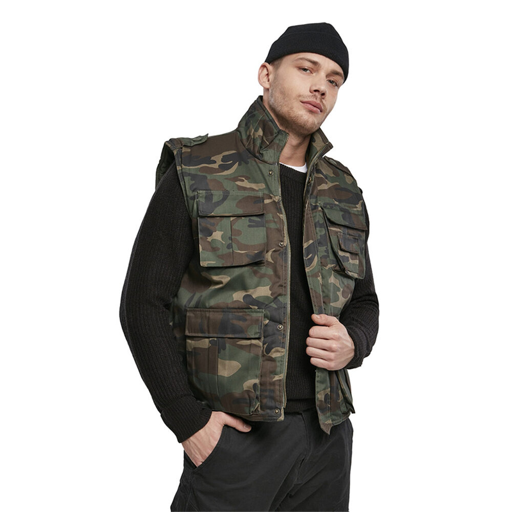 Brandit Ranger Vest Woodland Bodywarmer Heren Brandit Ranger Vest Woodland Bodywarmer Heren