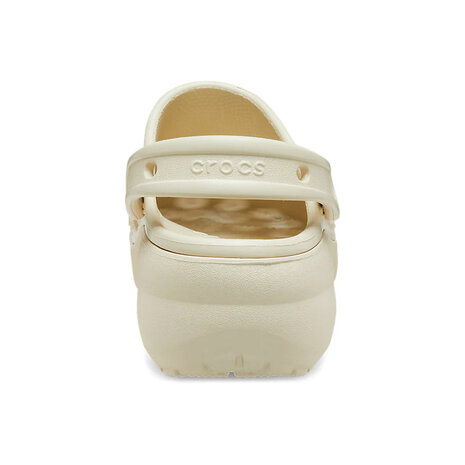Crocs Classic Platform Bone Klompen Dames Crocs Classic Platform Bone Klompen Dames