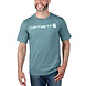 Carhartt Core Logo Sea Pine Heather T-Shirt Heren Carhartt Core Logo Sea Pine Heather T-Shirt Heren