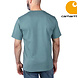 Carhartt Core Logo Sea Pine Heather T-Shirt Heren Carhartt Core Logo Sea Pine Heather T-Shirt Heren