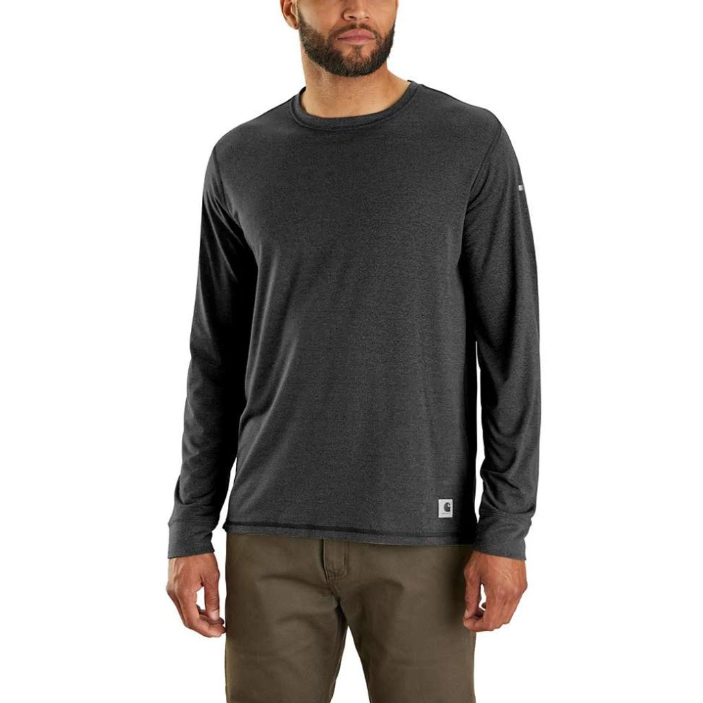 LWD Relaxed Fit Long-Sleeve Carbon Heather T-Shirt Heren