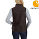 Carhartt Washed Duck Sherpa Lined Mock Neck Dark Brown Bodywarmer Dames Carhartt Washed Duck Sherpa Lined Mock Neck Dark Brown Bodywarmer Dames
