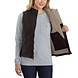 Carhartt Washed Duck Sherpa Lined Mock Neck Dark Brown Bodywarmer Dames Carhartt Washed Duck Sherpa Lined Mock Neck Dark Brown Bodywarmer Dames