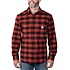 Rugged Flex Midweight Flannel Plaid Red Ochre Gevoerd Overhemd Heren Rugged Flex Midweight Flannel Plaid Red Ochre Gevoerd Overhemd Heren