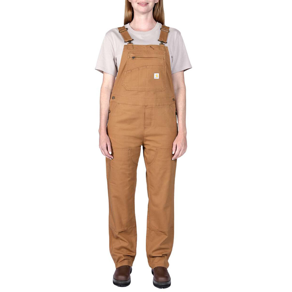 Carhartt Rugged Flex Relaxed Fit Canvas Bib Bruin Overall Dames