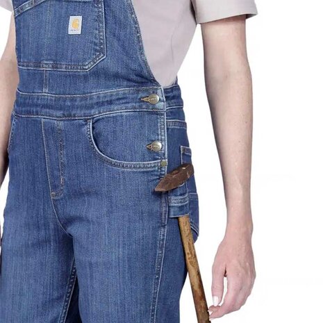 Carhartt Rugged Flex Relaxed Fit Denim Bib Overall Dames