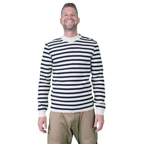 Royal Mer Azael Ecru Marine Gestreepte Matrozentrui Heren