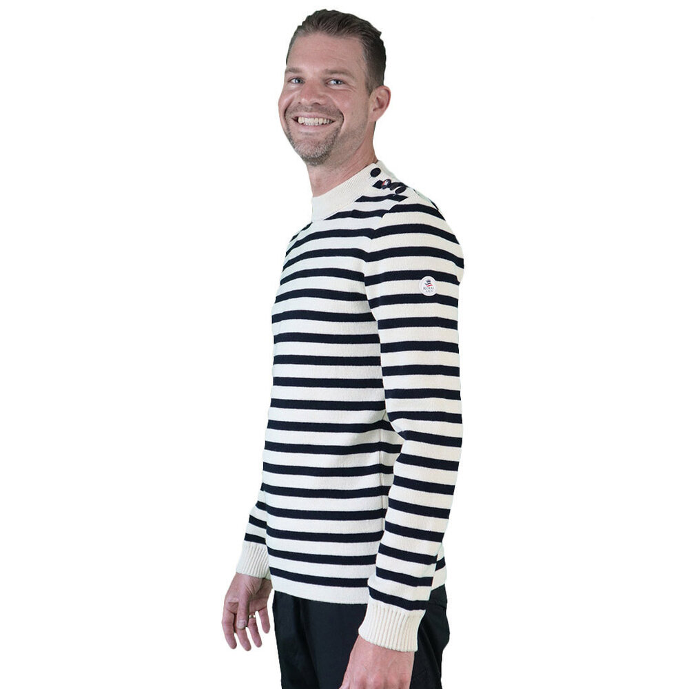 Royal Mer Azael Ecru Marine Gestreepte Matrozentrui Heren