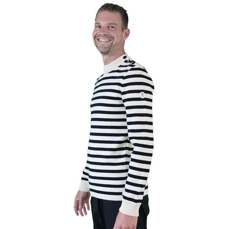 Royal Mer Azael Ecru Marine Gestreepte Matrozentrui Heren