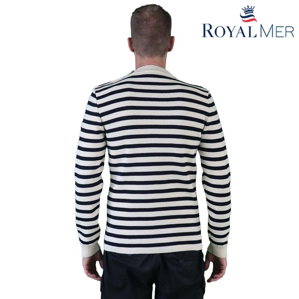 Royal Mer Azael Ecru Marine Gestreepte Matrozentrui Heren