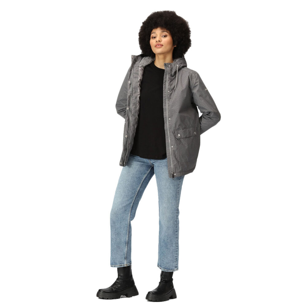 Regatta Broadia Storm Grey Marl Winterjas Dames Regatta Broadia Storm Grey Marl Winterjas Dames