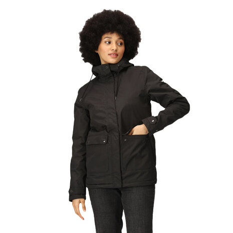 Regatta Broadia Black Winterjas Dames Regatta Broadia Black Winterjas Dames