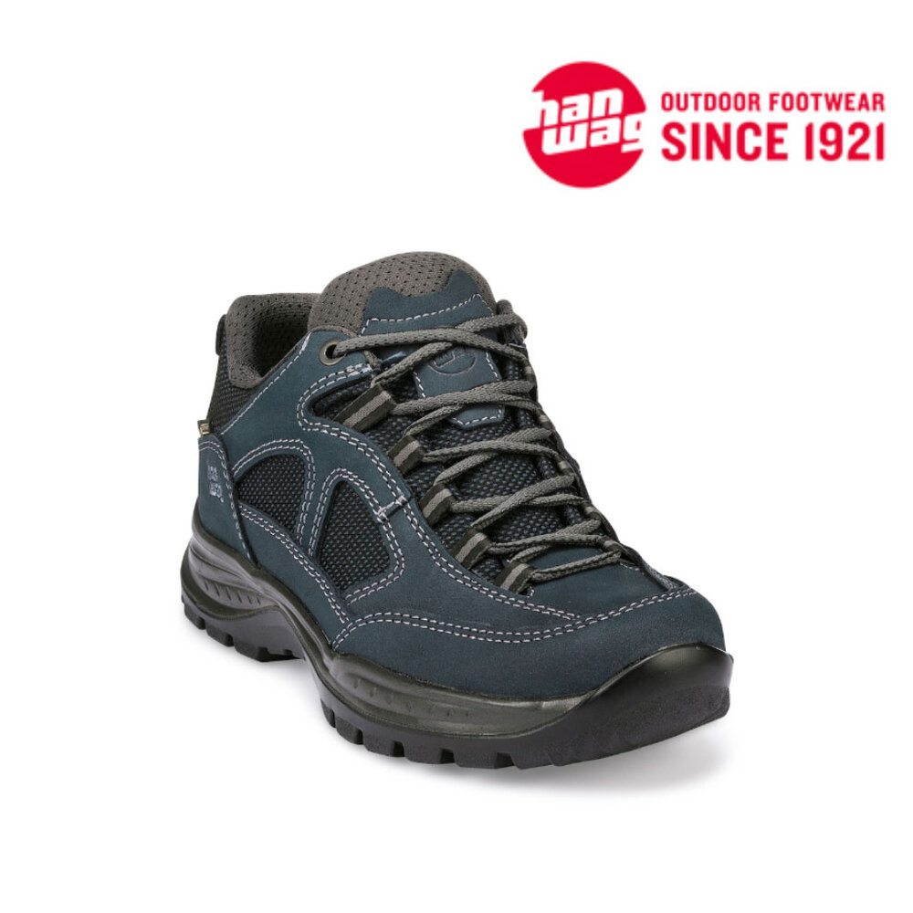 Hanwag Gritstone II Wide GTX Navy Asphalt Wandelschoenen Dames Hanwag Gritstone II Wide GTX Navy Asphalt Wandelschoenen Dames