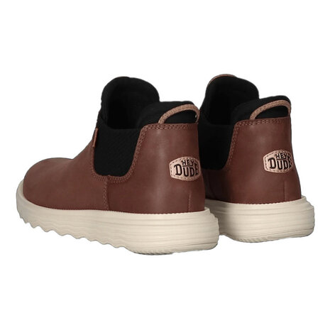 Hey Dude Branson Craft Leather Coffee Boots Dames Hey Dude Branson Craft Leather Coffee Boots Dames