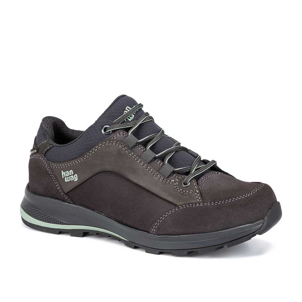 Wandelschoenen Hanwag Banks Low Bunion Lady GTX Asphalt Mint Dames