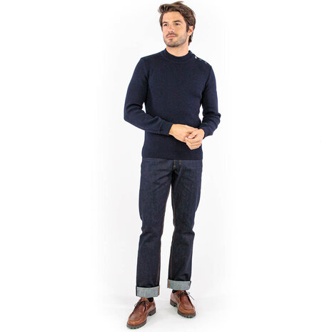 Royal Mer Adrian Marine Matrozentrui Met Ronde Hals Heren