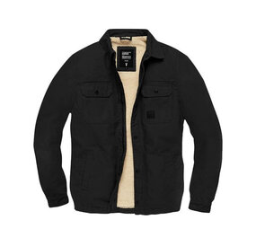 Vintage Industries Dean Sherpa Black Winterjas Heren Vintage Industries Dean Sherpa Black Winterjas Heren