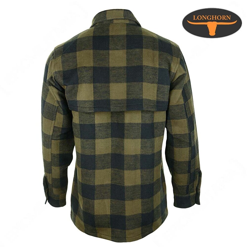 Longhorn Houthakkers Hemd Zwart Olive Lumberjack Heren Longhorn Houthakkers Hemd Zwart Olive Lumberjack Heren