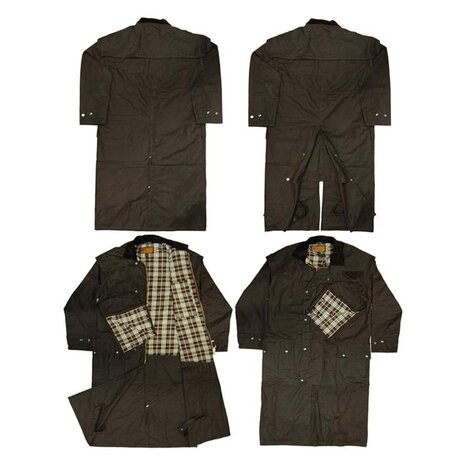 Game Stockman Long Cape Tan Waxjas Heren Game Stockman Long Cape Tan Waxjas Heren