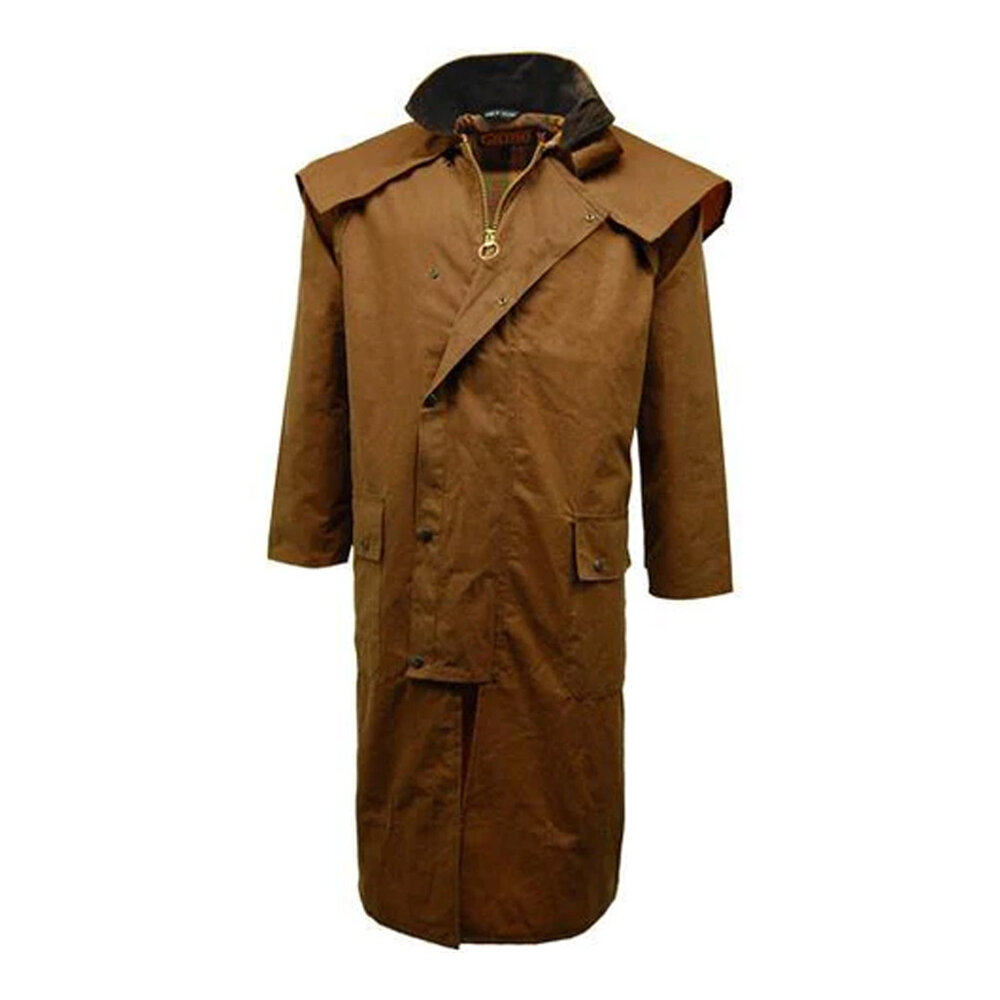 Game Stockman Long Cape Tan Waxjas Heren Game Stockman Long Cape Tan Waxjas Heren