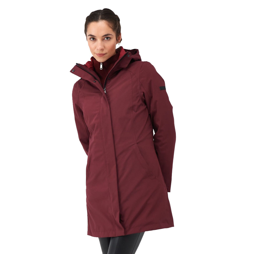 Denbury IV Burgundy Red 2 in 1 Waterproof Winterjas Dames