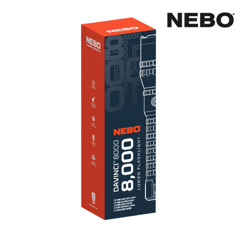 Nebo Davinci 8000 Oplaadbare Zaklamp Nebo Davinci 8000 Oplaadbare Zaklamp