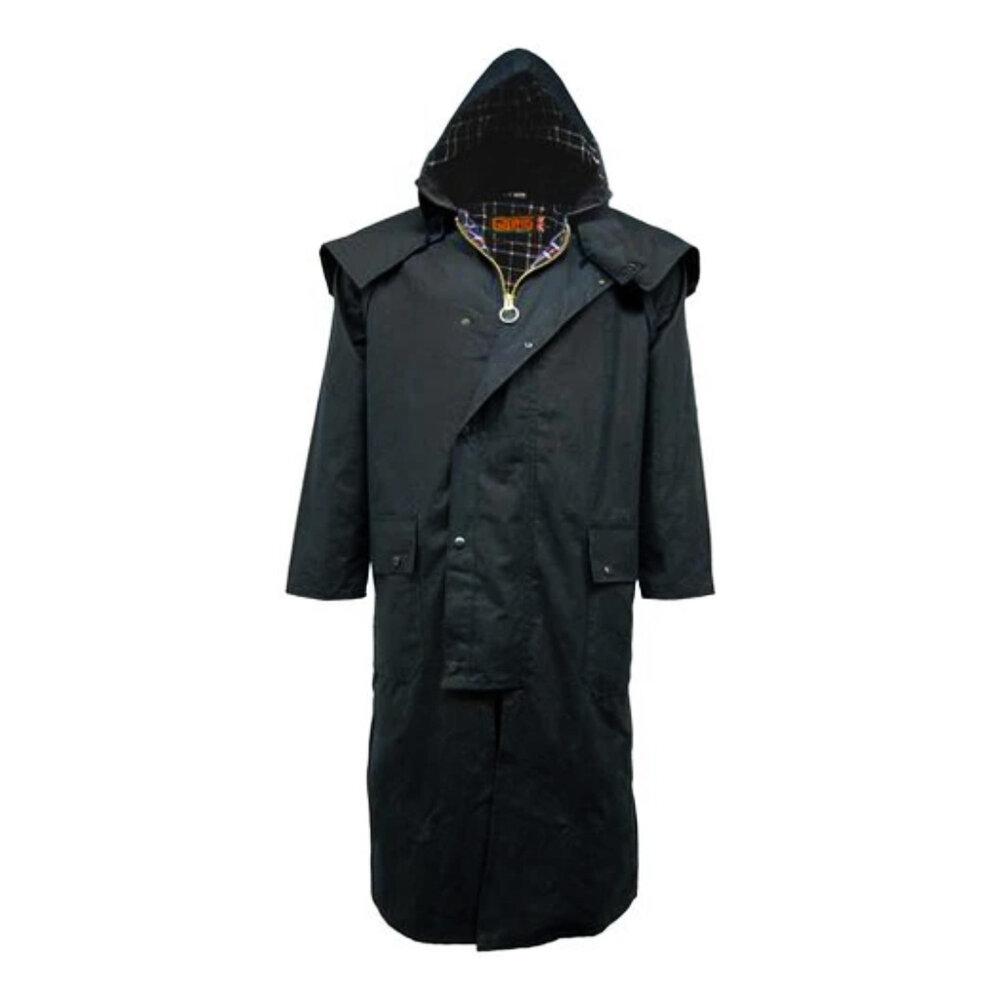 Game Stockman Long Cape Black Waxjas Heren Game Stockman Long Cape Black Waxjas Heren