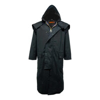 Game Stockman Long Cape Black Waxjas Heren