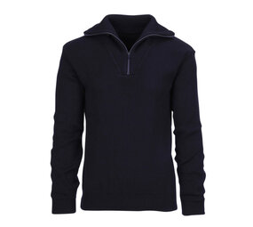 Schipperstrui Marine 100% Wol Blauw