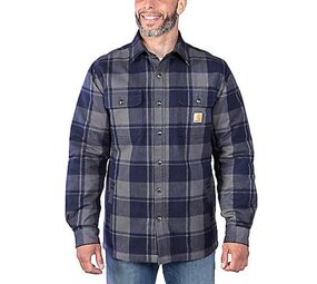 Carhartt Relaxed Fit Flannel Navy Sherpa Jack Heren