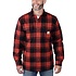 Relaxed Fit Flannel Red Ochre Sherpa Jack Heren Relaxed Fit Flannel Red Ochre Sherpa Jack Heren