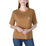 Carhartt Lightweight Short-Sleeve Crewneck Bruin T-Shirt Dames Carhartt Lightweight Short-Sleeve Crewneck Bruin T-Shirt Dames