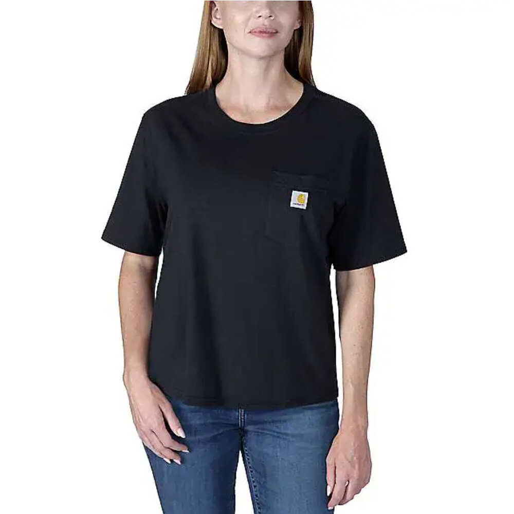 Carhartt Lightweight Short-SleeveCrewneck Zwart T-Shirt Dames