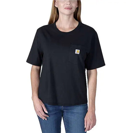 Carhartt Lightweight Short-SleeveCrewneck Zwart T-Shirt Dames