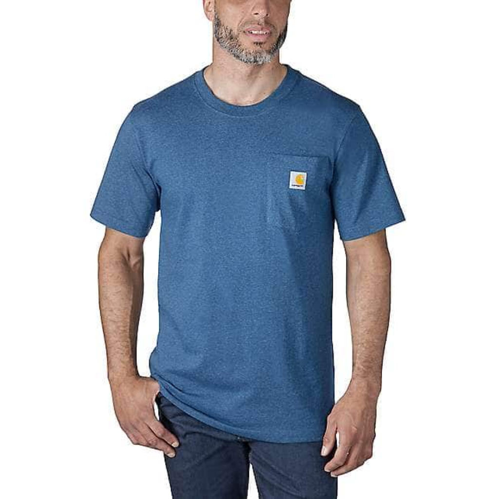 K87 Pocket Short Sleeve Deep Lagoon Heather T-Shirt Heren