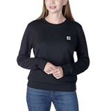 Carhartt French Terry Crewneck Zwart Sweatshirt Dames Carhartt French Terry Crewneck Zwart Sweatshirt Dames