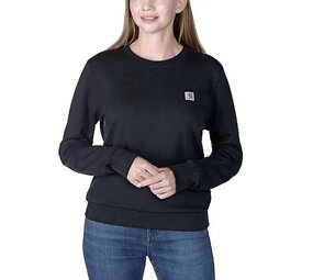 Carhartt French Terry Crewneck Zwart Sweatshirt Dames Carhartt French Terry Crewneck Zwart Sweatshirt Dames