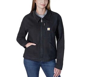 Carhartt Relaxed Fit Canvas Detroit Zwart Jacket Dames Carhartt Relaxed Fit Canvas Detroit Zwart Jacket Dames