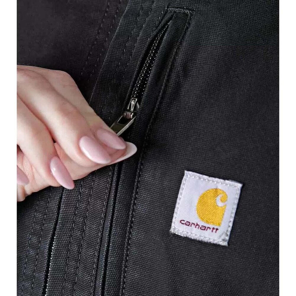 Carhartt Relaxed Fit Canvas Detroit Zwart Jacket Dames Carhartt Relaxed Fit Canvas Detroit Zwart Jacket Dames