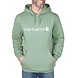 Carhartt Marquette Logo Loden Frost Heather Sweatshirt Heren Carhartt Marquette Logo Loden Frost Heather Sweatshirt Heren