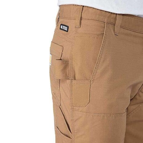 Carhartt Steel Rugged Flex Utility Double Front Bruin Werkbroek Heren Carhartt Steel Rugged Flex Utility Double Front Bruin Werkbroek Heren