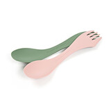 Spork Medium 2-Pack Sandy Green/Dusty Pink
