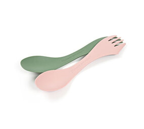 Spork Medium 2-Pack Sandy Green/Dusty Pink Spork Medium 2-Pack Sandy Green/Dusty Pink