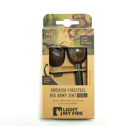 LMF Firesteel Bio Army Cocoshell Vuurstarter LMF Firesteel Bio Army Cocoshell Vuurstarter